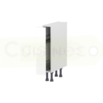 Design sans titre 2023 10 30T091916.058 1 Cuisineco Meuble bas rangement 1 porte avec accessoire porte-épice - H70 x L15 x P58